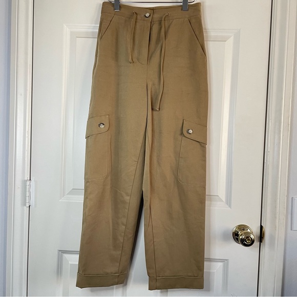 2MOOD Cargo Women’s Pants Stylish Tan Women's Trousers - Picture 3 of 11